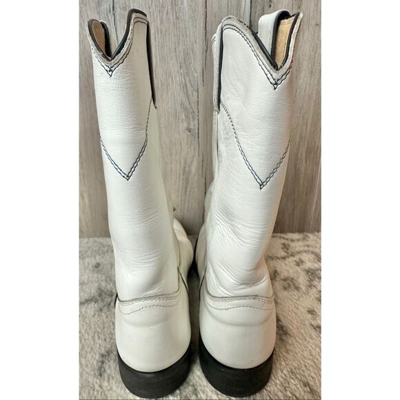 Vintage Justin Roper Leather Boot Size 6.5B - Picture 8 of 10